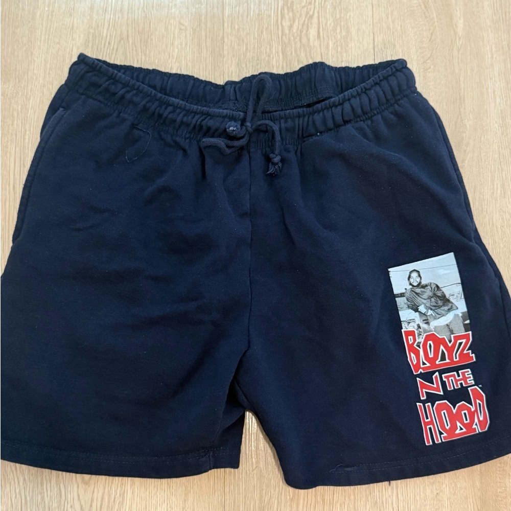 Ripple Junction Navy 'Boyz n the Hood' Graphic Shorts